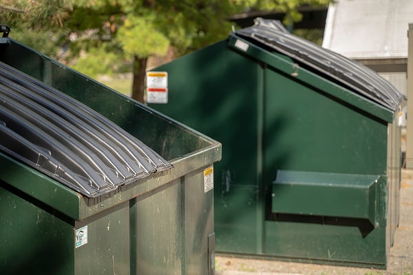 the maximum weight allowance for the commercial dumpsters is determined by the size of the dumpster